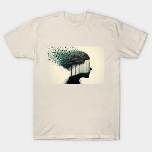 Mental health concept paint T-Shirt